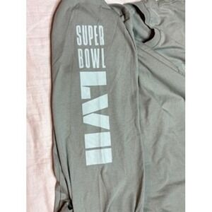 Super Bowl LVII Long Sleeve Henley Shirt NFL Men's XXL Gray
